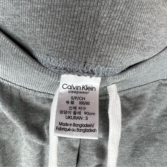 Calvin Klein Women's 2 French Terry Joggers Grey Size Small - Picture 5 of 6